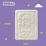 Дитяча ковдра зимова Wool Classic (Овеча вовна) ТM PAPAELLA 100х135 см, фото 4