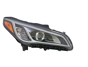 Фара права Hyundai Sonata 14-17 хутро жовта вставка ксенон (LF) (FPS) - FP 3245 R12-E , DEPO