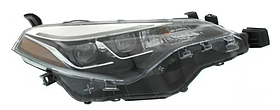 Фара права Toyota Corolla E17 USA 16-19 Depo LED.WY21W(7440NA).W5W, -лампа, 2 лінзи SE/XLE/XSE