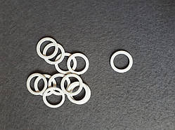 Кільце 12 мм біле метал (1уп = 110 шт.)