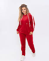 Спортивный костюм женский велюровый БАТАЛ, фото 3