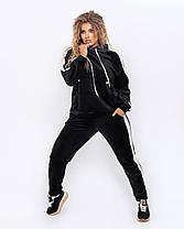 Спортивный костюм женский велюровый БАТАЛ, фото 2