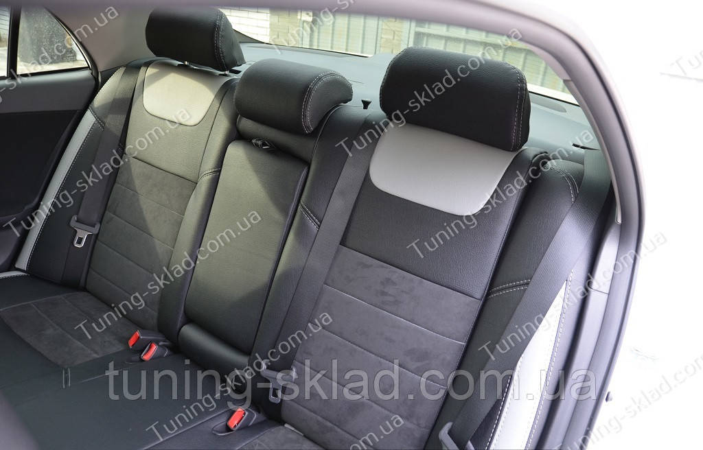 Чохли на Тойота Королла 10 (авточохли Toyota Corolla X, Lether style), фото 1