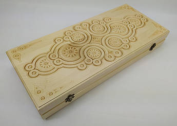 Нарди різьблені з дерева ручної роботи 50 см * 44 см.