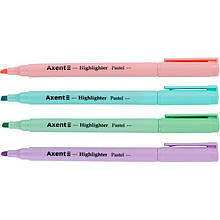 Набір маркерів пастель 4 кольори, Axent Highlighter Pastel