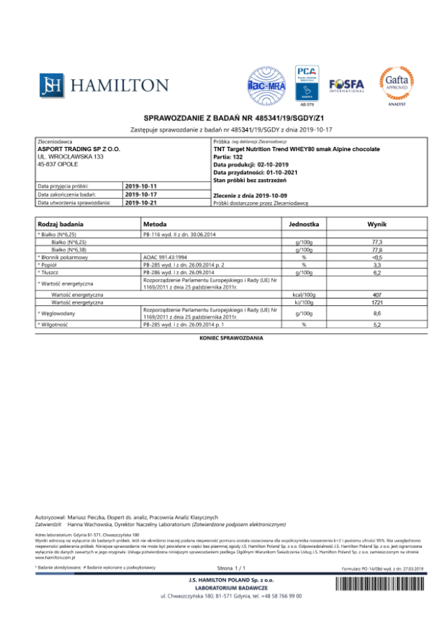 Протеин 2 кг Польша для роста мышц 80 % белка - фото 2 - id-p1659389823