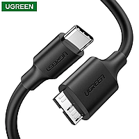 Кабель UGREEN US312 для заряджання та синхронізації USB-C to micro USB-B PVC Black