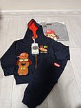 Дитячий спортивний костюм "Крутий пес" для хлопчика Угорщина від 6 міс до 3 років кофта з лонгслівом та штанами, фото 2