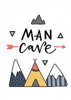 Постер в рамці Man Cave 30x40 см