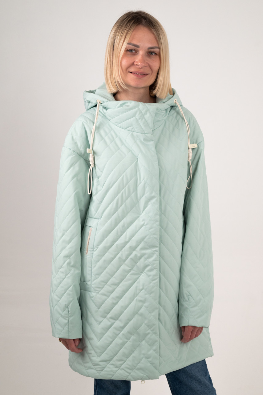 Куртка TOWMY 7705 mint green батальних розмірів, фото 1