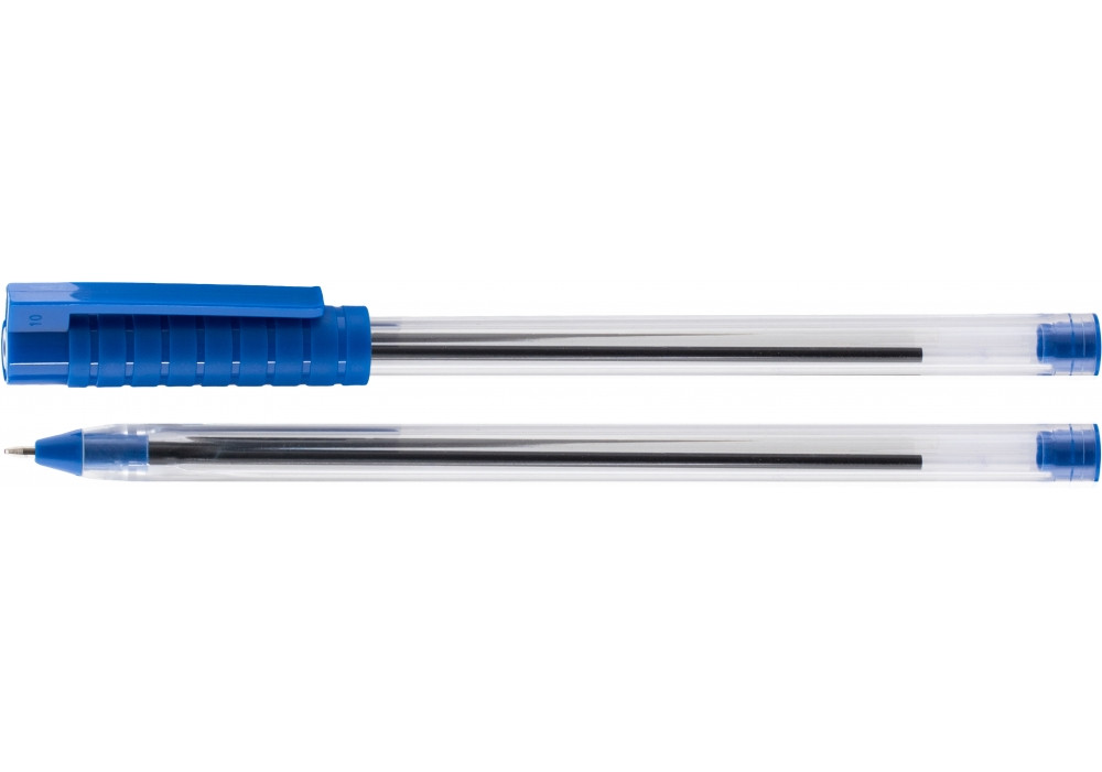 Ручка кулькова OPTIMA HYPE T 1,0 mm.O15692 Корпус прозорій, пише синім