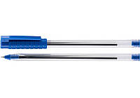 Ручка кулькова OPTIMA HYPE T 1,0 mm.O15692 Корпус прозорій, пише синім
