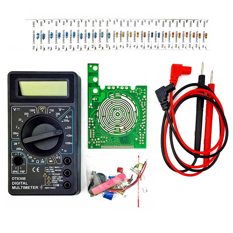 Мультиметр, тестер DT830B радіоконструктор для паяння (DIY KIT)