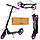 Двоколісний алюмінієвий самокат із ручним гальмом. З Амортизатором. Колеса 200 мм. SR2-2-010-1-BP. Салатовий., фото 2