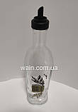 Пляшка 500 мл скляна з пластиковим дозатором для олії Олива Romanica Everglass, фото 2