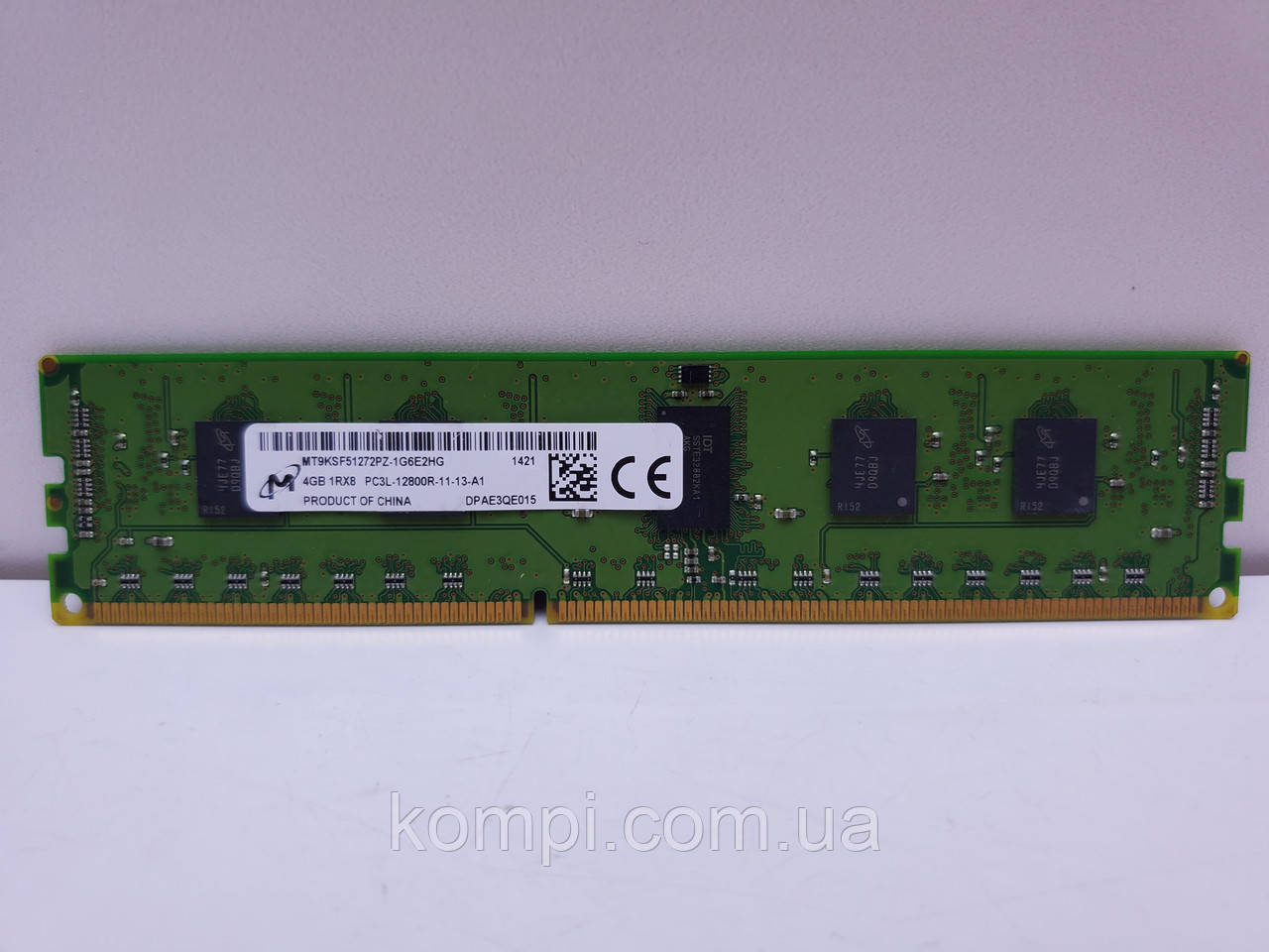 Оперативная память Micron 4Gb DDR3 1333Mhz PC3L-10600R ECC REG для Серверів
