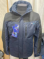Куртка чоловіча демісезонна напівбатал 52-60, темно-синього кольору