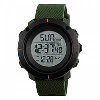 Электронные, водонепроницаемые , мужские часы Skmei 1213AG Black-Military Wristband