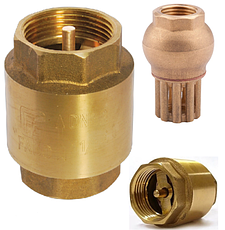 Обернені клапани для води з латуним шоком