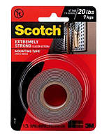 Стрічка двостороння 3M Scotch Extremely Strong Mounting Tape, Всередині/Зовні, 414-48, 25,4 мм x 1,21 м, Чорний