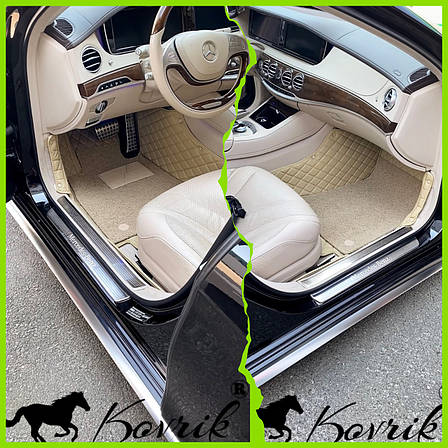 Комплект килимків 3D Mercedes S class 220 221 222 223, фото 2