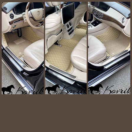 Комплект килимків з екошкіри для Mercedes S-class W221, фото 2