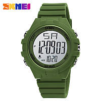 Электронные оригинальные часы с Хронографом Skmei 1715AG army green