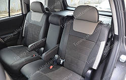 Чохли на Тойота Хайлендер 2 (авточохли Toyota Highlander 2, Lether style)