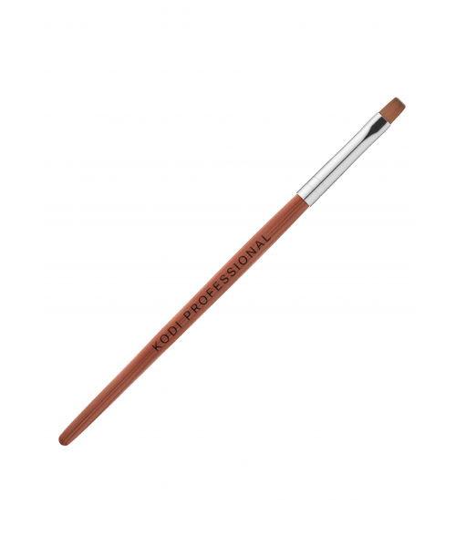 Пензель для гелевого моделювання №6/F (ворс: нейлон; дерев'яна ручка), фото 1