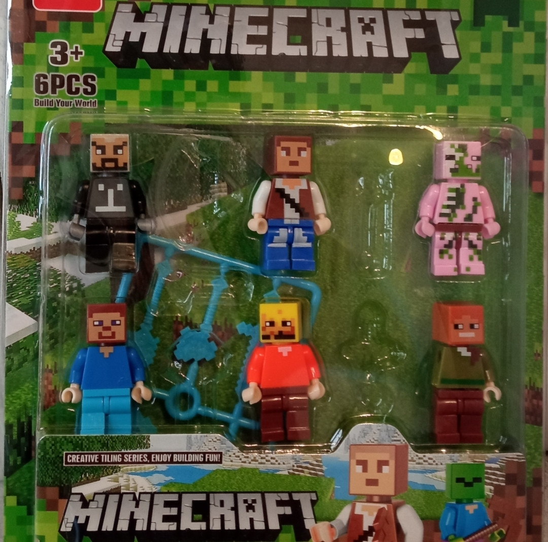 Minecraft фігурки 6 шт. майнкрафт фігурки