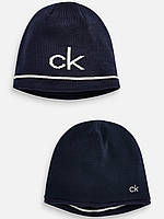 Calvin Klein Golf React Reversible Beanie двосторонняя Шапка синяя оригинал зимняя