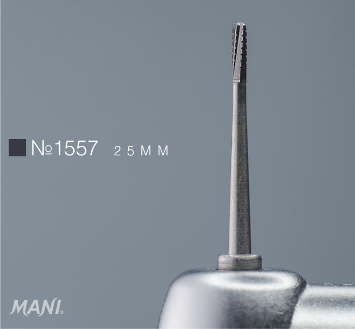 Хірургічний бор №1557 25мм, фісура закруглена, оригінал (Mani), фото 1