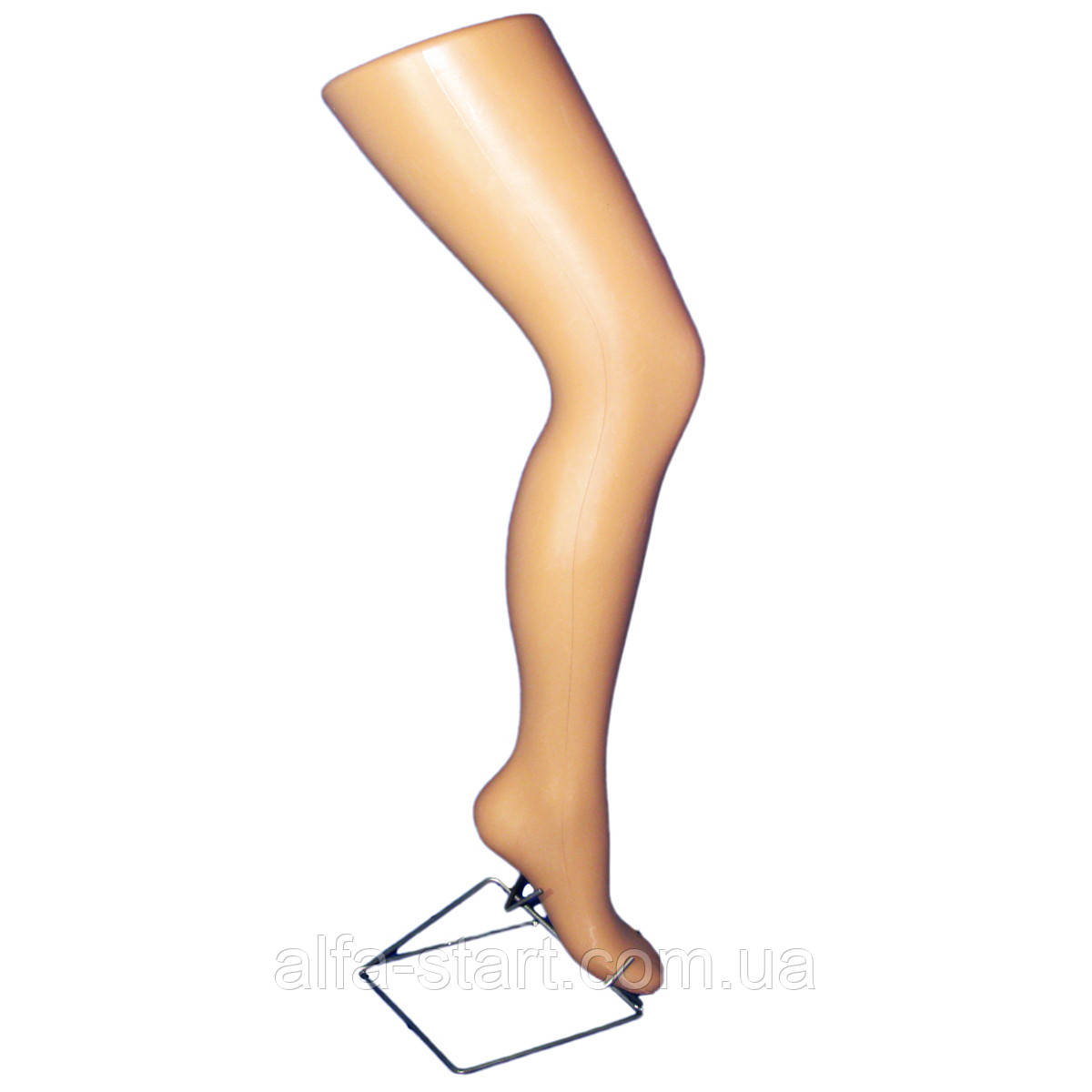 Манекен женская нога под чулок на подставке телесного цвета - фото 1 - id-p29845190