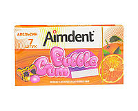 Жевательная резинка без сахара со вкусом апельсина Aimdent BUBBLE GUM ORANGE, 7 шт/уп 8681259507629