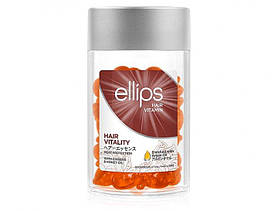 Вітамінні капсули для волосся Ellips «Здоров'я волосся» Hair Vitality With Ginseng & Honey Oil 50 шт