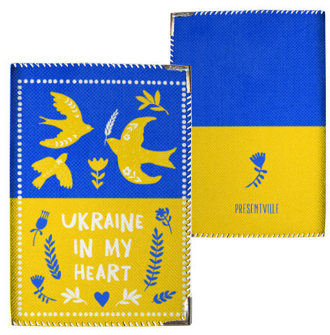 Обкладинка на паспорт Птахи Ukraine in my heart (тканина), фото 1