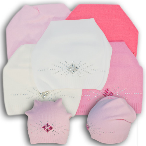 Шапочка для дівчинки, польського виробника Ambra, модель Аm2, фото 1