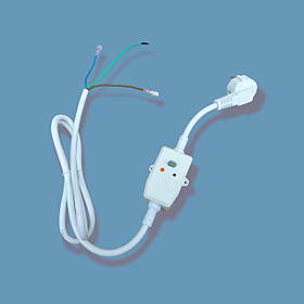 Кабель з ПЗВ для водонагрівача, бойлера, пральної машини, електрокотла, 16А/220v/30ma, Італія 1.5 м