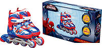 Роликовые коньки Disney Marvel Spider Man S (28,5-33) c металлической рамой (RS0109)