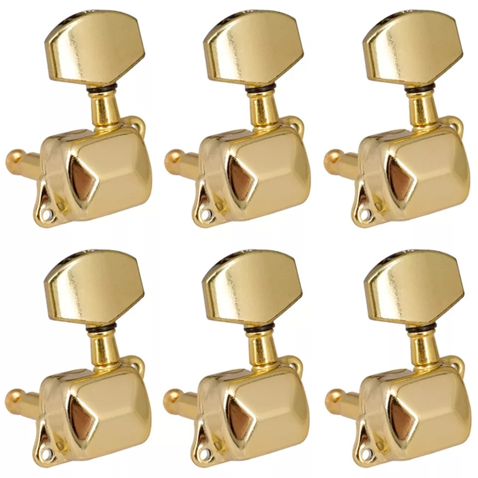 Кілки для електрогітари й акустичної гітари золоті J21 6R gold
