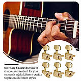 Кілки для електрогітари й акустичної гітари золоті J21 6L gold, фото 2