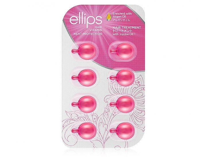 Вітамінні капсули для волосся з маслом жожоба Ellips «Терапія для волосся» Hair Treatment With Jojoba Oil 8 шт, фото 1