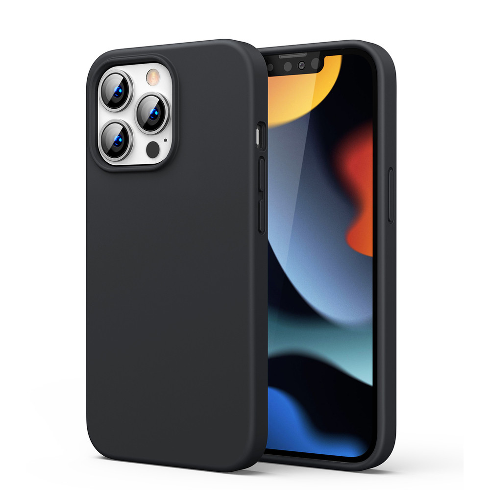 Чорний силіконовий чохол iPhone 13 Pro Max, фото 1