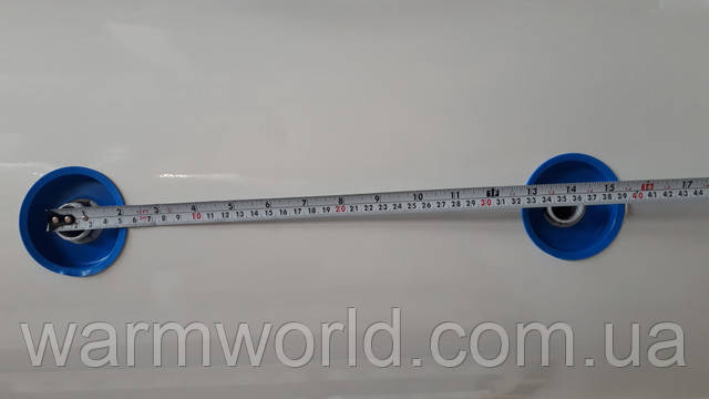 Расстояние между подключением к теплообменнику 350 мм: