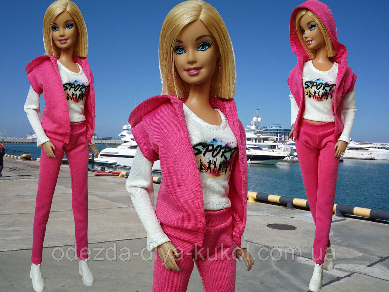 Одяг для ляльок Барбі Barbie - жилет, кофточка і лосини