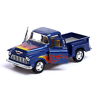 Машинка металлическая инерционная Пикап Chevy Stepside (1955) Kinsmart KT5330FW 1:32 топ синій