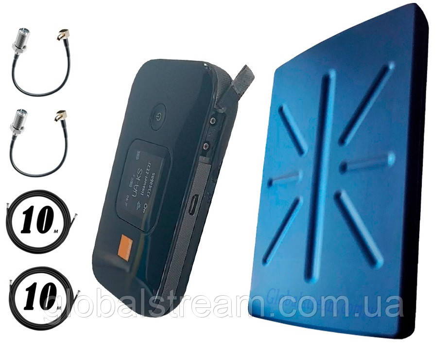 Комплект для 4G/LTE/3G з Huawei e5577s-321 (рос) + 3000 mAh і 5G Антена планшетна MIMO 2 × 36dbi (36~48)