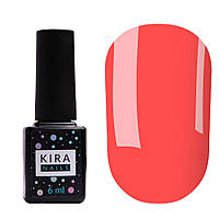 Гель-лак Kira Nails №016 (дуже яскравий малиновий, неоновий), 6 мл