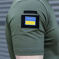 Шеврон нашивка с липучкой Комплект 5 шт "Флаг Украины" голубой-желтый Нашивка мужская