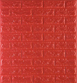 Самоклеюча декоративна 3D панель під червону цеглу 700x770x7 мм